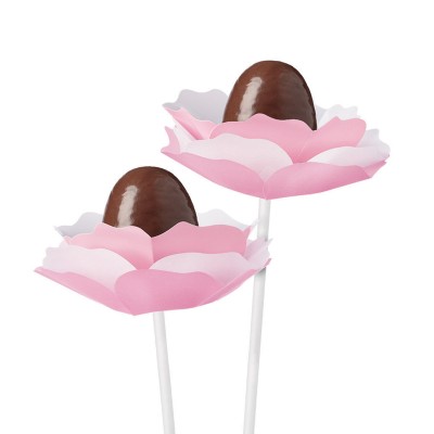 CINTAS PARA POPCAKES ROSA  8UNID