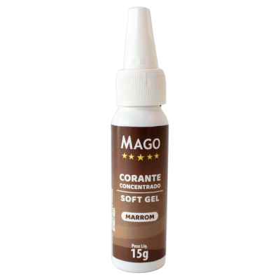 CORANTE SOFT GEL CASTANHO 15GR MAGO