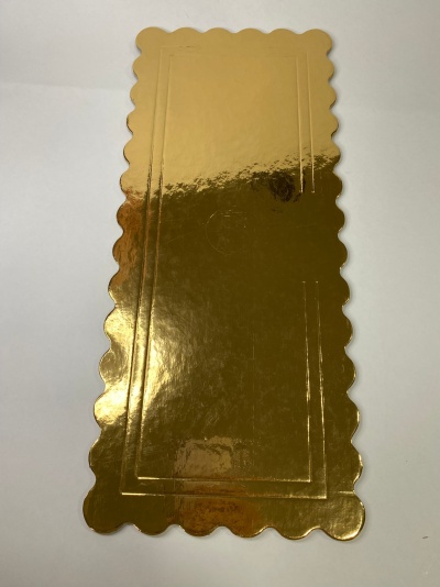 TRAVESSA DOURADA RETANGULAR 35x15cm