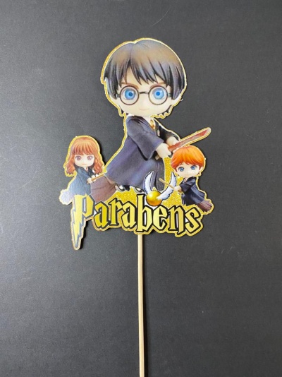 TOPO DE BOLO HARRY POTTER