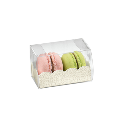 EMBALAGEM 3 MACARONS PET C\BASE 8x5x5cm