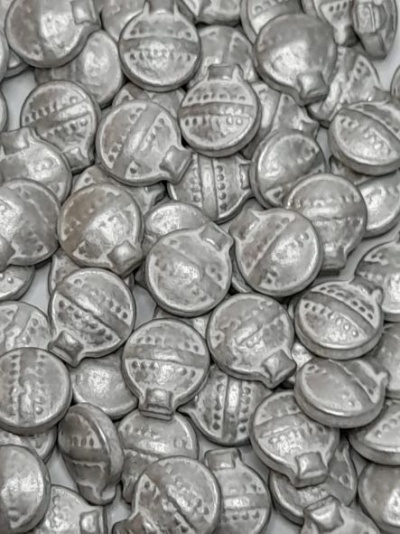 CONFETIS BOLA NATAL PRATA 50GR