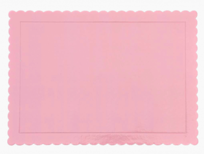 TRAVESSA RETANGULAR ROSA BEBÉ 30x40cm