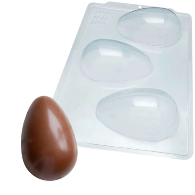 FORMA ACETATO 3 PARTES OVO 250GR FORMA ACETATO 3 PARTES OVO 250GR