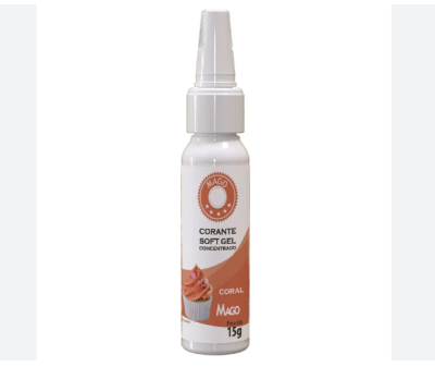CORANTE SOFT GEL CORAL 15GR MAGO CORANTE SOFT GEL CORAL 15GR MAGO