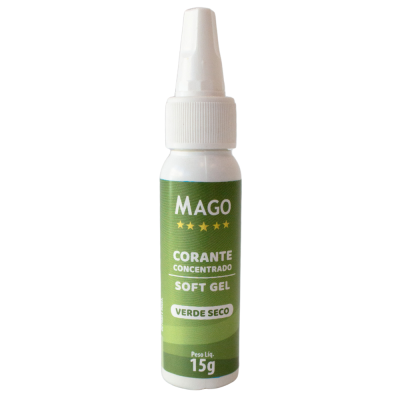 CORANTE SOFT GEL VERDE SECO 15GR MAGO
