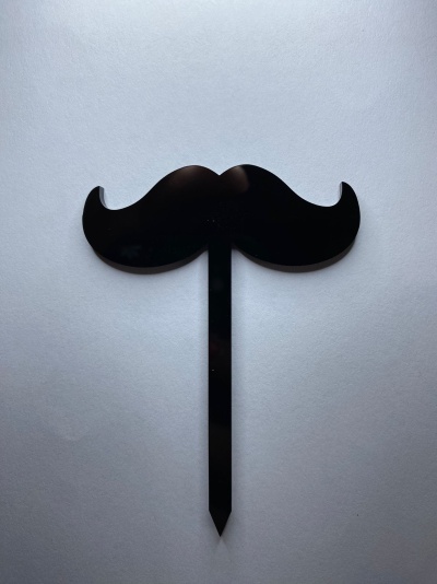 TOPO BIGODE ACRILICO 10CM