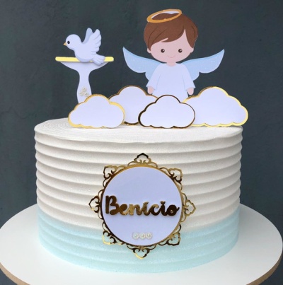 TOPO DE BOLO BATISMO MENINO/MENINA TOPO DE BOLO BATISMO MENINO/MENINA