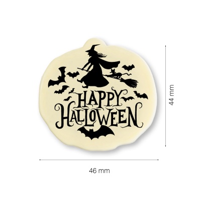 ABÓBORA CHOCOLATE FELIZ HALLOWEEN 44X46MM