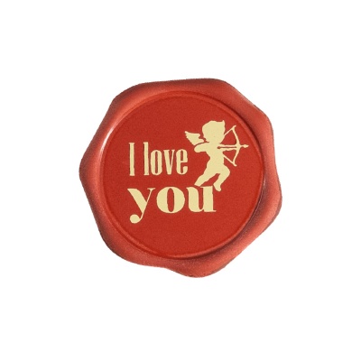 CORAÇÃO CHOCOLATE LACRE I LOVE YOU