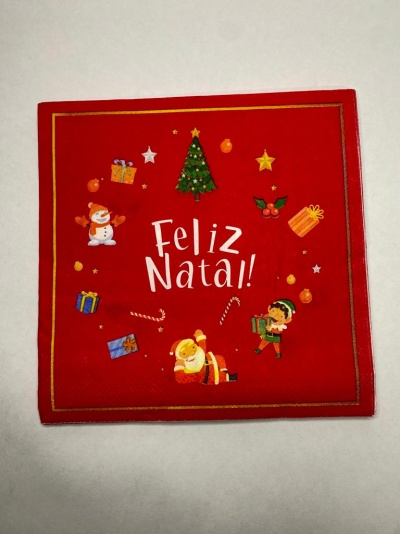 12 GUARDANAPOS NATAL 33X33CM 12 GUARDANAPOS NATAL 33X33CM