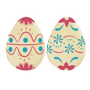 OVO CHOCOLATE BRANCO FLORES (ALEATÓRIO)