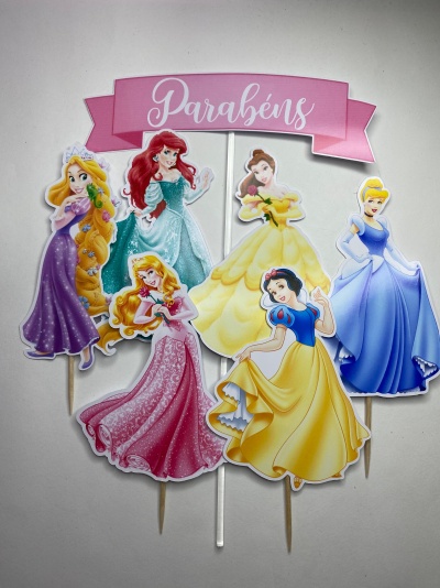 TOPO DE BOLO PRINCESAS