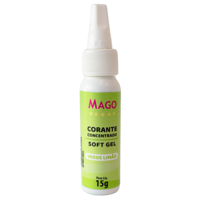 CORANTE SOFT GEL VERDE LIMÃO 15GR MAGO CORANTE SOFT GEL VERDE LIMÃO 15GR MAGO