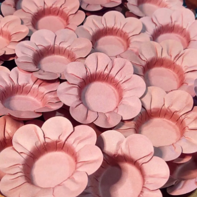 Forma Papel Daisy rosa agua 50unid