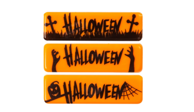 PLACA HALLOWEEN CHOCOLATE 45X13MM