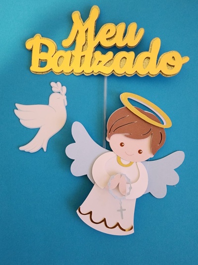 TOPO DE BOLO O MEU BATIZADO