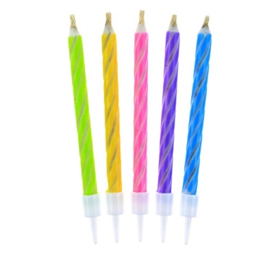 Velas Mágicas Pastel  6.5CM 10UNID