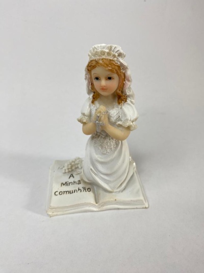 MENINA COMUNHÃO REZAR LIVRO 10CM