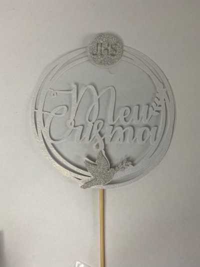 TOPO DE BOLO O MEU CRISMA