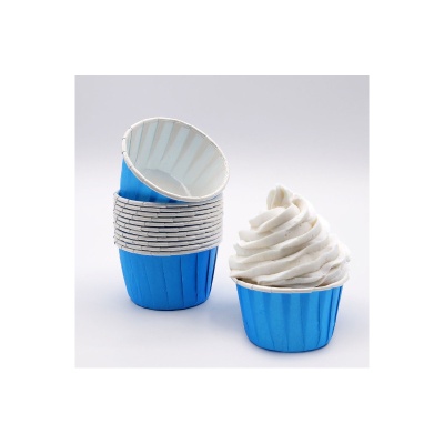 24 Cápsulas Para Cupcake Azul 24 Cápsulas Para Cupcake Azul