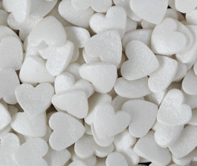 CORAÇÕES BRANCO MEDIOS