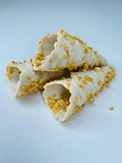 MINI CONE CROCANTE BRANCO 6UN