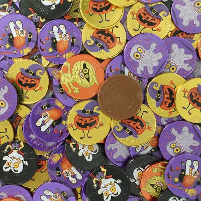 MOEDAS DE CHOCOLATE HALLOWEEN MOEDAS DE CHOCOLATE HALLOWEEN