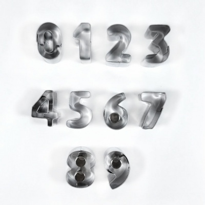 CORTANTES NUMEROS INOX 3.5CM 10PEC