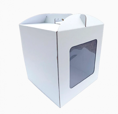CAIXA PARA BOLO MICRO JANELA 35X35X33CM CAIXA PARA BOLO MICRO JANELA 35X35X33CM