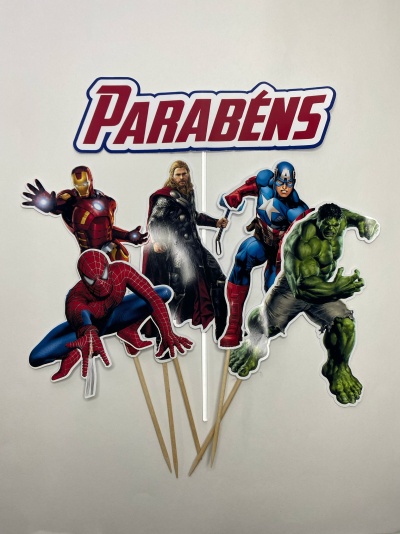 TOPO BOLO SUPER HEROIS