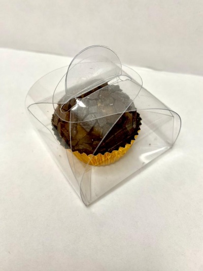 CAIXA DE ACETATO BRIGADEIRO 5X5X5CM CAIXA DE ACETATO BRIGADEIRO 5X5X5CM