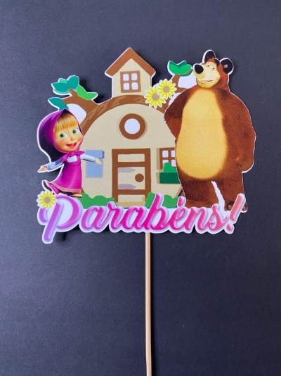 TOPO DE BOLO MARCHA E URSO