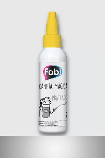 Caneta Mágica FAB PRATEADA 60GR
