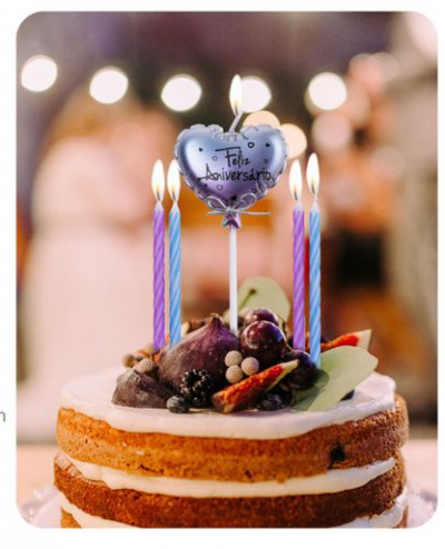 VELA CORAÇÃO COLORIDO  FELIZ ANIVERSARIO