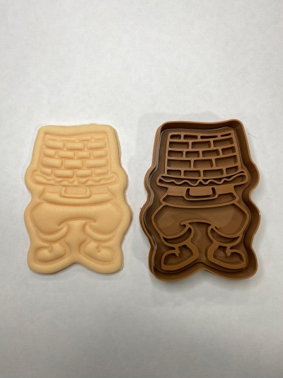 CORTANTE MARCADOR PAI NATAL NA CHAMINÉ 9X7CM