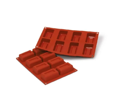 MOLDE SILICONE BARRA SAVARIN 70X45X26MM 8PCS