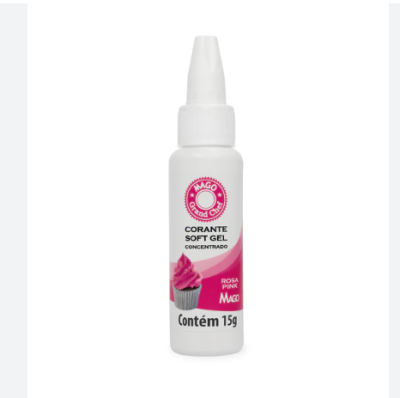 CORANTE SOFT GEL ROSA PINK 15GR MAGO