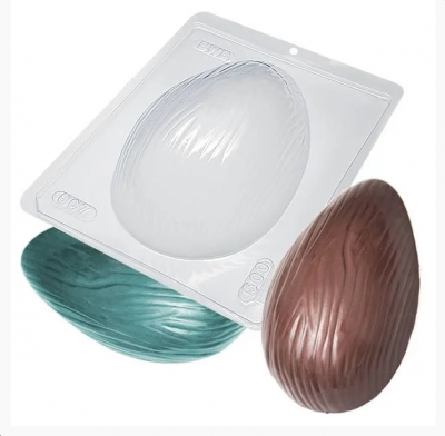 FORMA ACETATO 3PARTES OVO RISADO 500GR FORMA ACETATO 3PARTES OVO RISADO 500GR