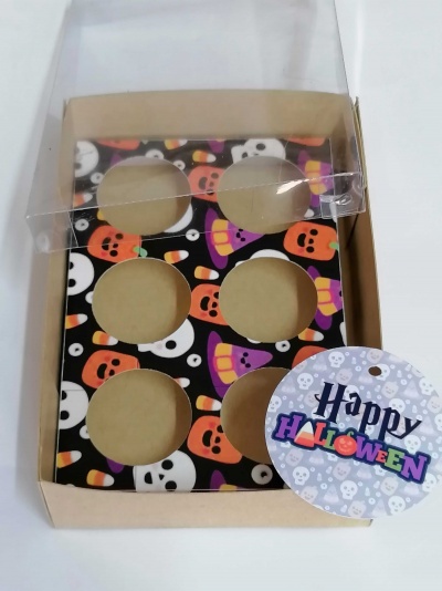 CAIXA HALLOWEEN  6 BRIGADEIROS