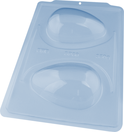FORMA ACETATO 3 PARTES OVO 350GR FORMA ACETATO 3 PARTES OVO 350GR