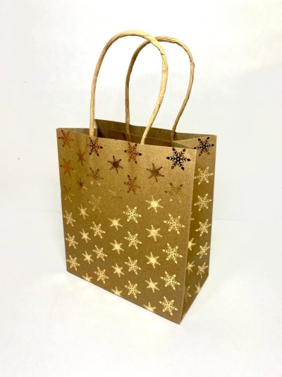SACO PAPEL NATAL KRAFT 15X17X8CM SACO PAPEL NATAL KRAFT 15X17X8CM