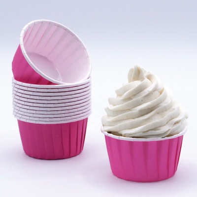 24 Cápsulas Para Cupcake Rosa choque 24 Cápsulas Para Cupcake Rosa choque
