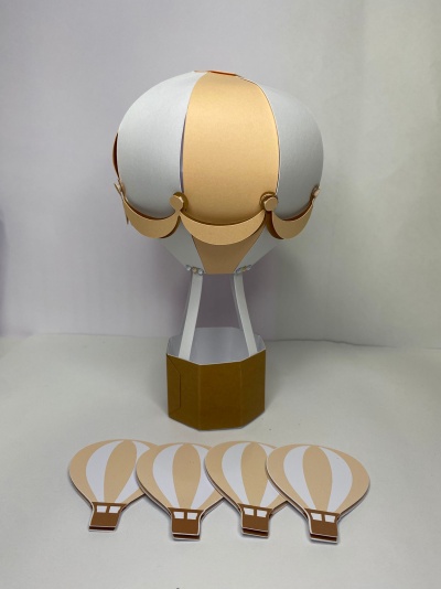 TOPO DE BOLO BALÃO EM 3D