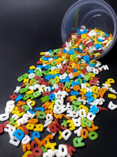 LETRAS COLORIDAS 50GR