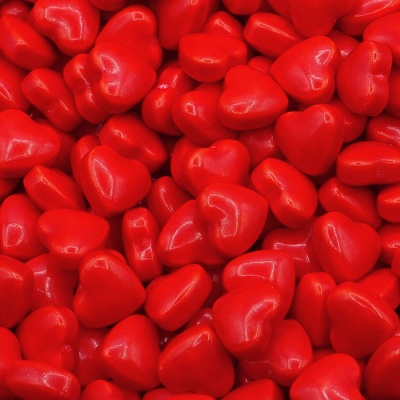 CORAÇÕES RELEVO VERMELHOS