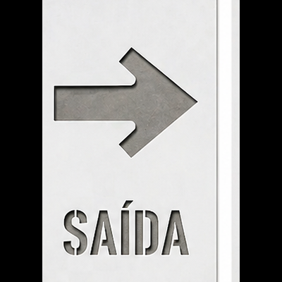 Stencil Sinalização Industrial