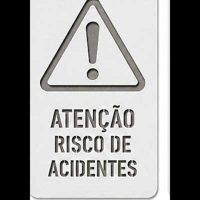 Stencil Sinalização Industrial