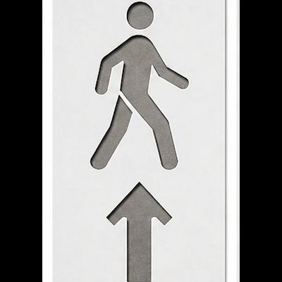 Stencil Sinalização Industrial