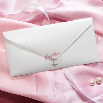 Cópia de Convite Casamento Floral Rosa